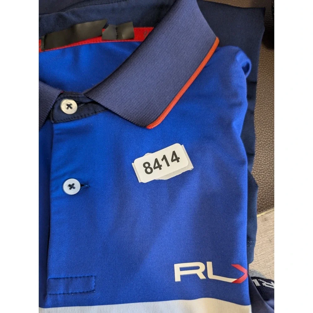 RLX Ralph Lauren Golf Polo Mens Large Casual Golf Shirt M Ryder Cup‎ 2014